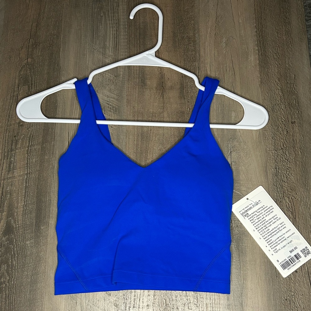 NWT Lululemon Align Tank Sz 0 *Cerulean Blue*